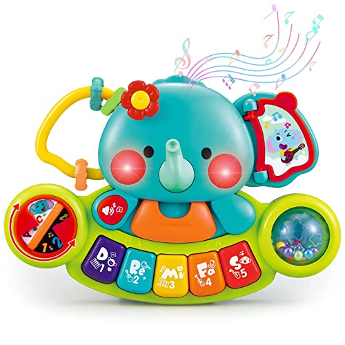 Histoye Baby Piano Toys For 1 Year Old Boy Girl Light Up Baby Toys 6 To 12 Months Musical Learning Toys For Infant Baby Toddler 6 9 12 18 24 Months Elephant Piano Keyboard Toys Gifts For 1 2 Year Old #TOP7