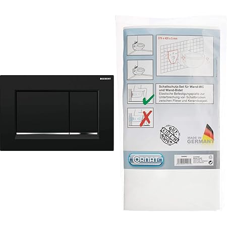 Geberit 115893141 Bouton, Noir