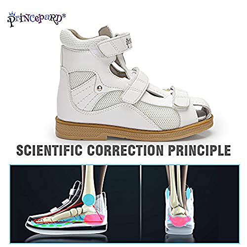 princepard Orthopedic Shoes for Flat Feet O/X Leg Arch Support Corrected Care Summer Closed-Toe Corrective Sandals Kids Toddler Girls4