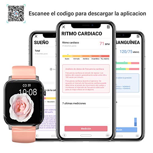 Smartwatch Pulsera Inteligente, MTQ Reloj Inteligente Deportivo, Reloj  Deportivo Pantalla Táctil Impermeable IP67… | DeRemate México