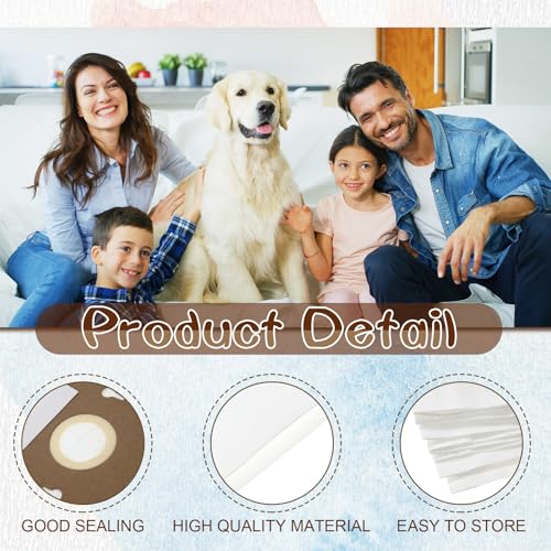Image of Threlaco 20 Pack Replacement Type F Vacuum Bags Compatible with Riccar Supralite Upright Vac Rsl1a Rsl2 Rsl3 Rsl4 Rsl5 F3600 F3500 F3300 F3400
