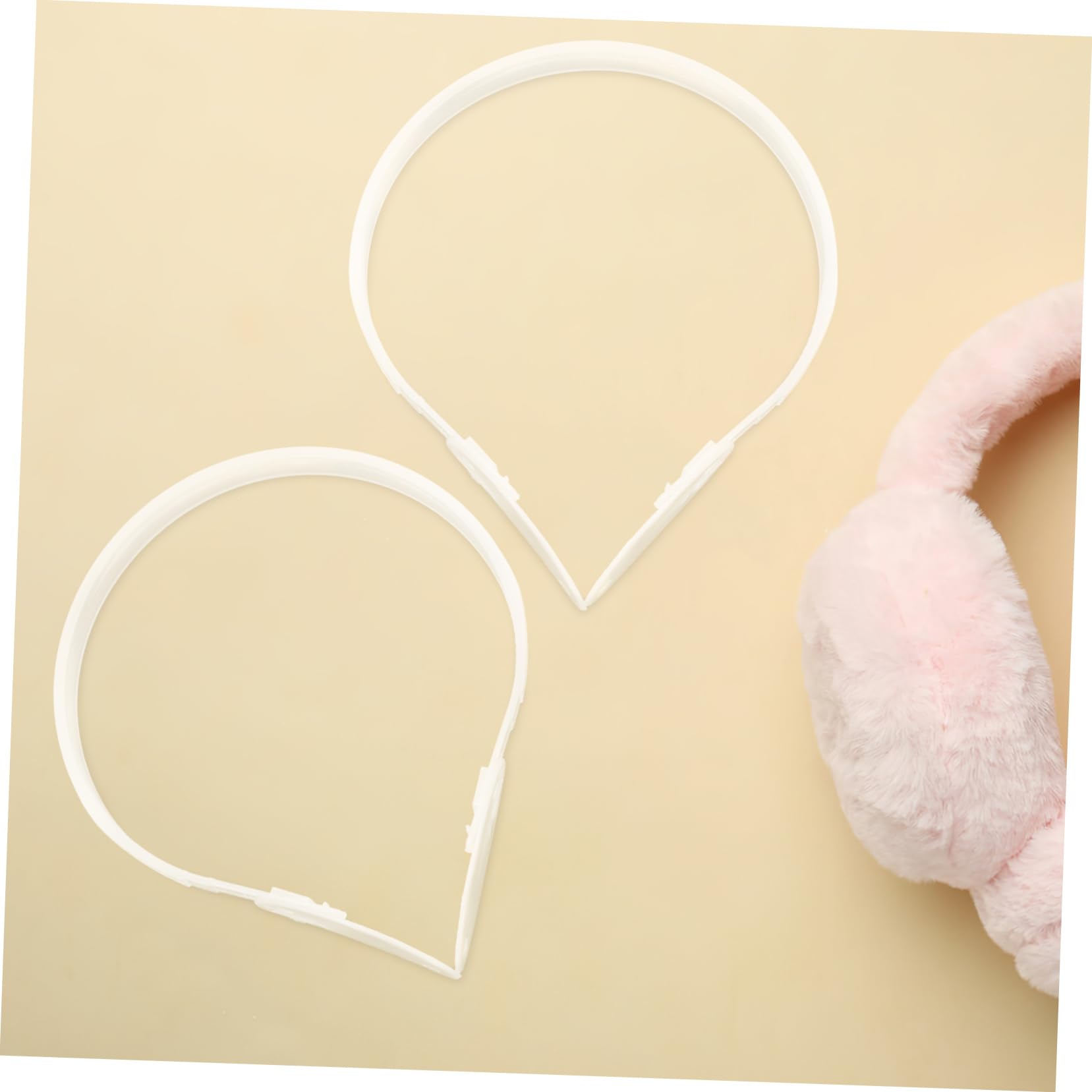 MAGICLULU Accesorios Para La Manga Del Oído Marco De Orejera Más Cálido Kit De Orejeras Calentador De Orejas Protección Contra Los Oídos De Tiro Puño El Plastico Blanco