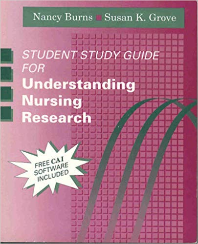 Student Study Guide for Understanding Nursing R... 0721644376 Book Cover