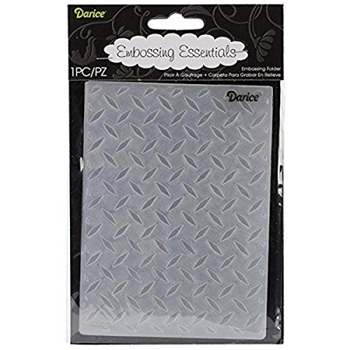 Darice 1218-101 Embossing Folder, 4.25 by 5.75-Inch, Diamond Plate