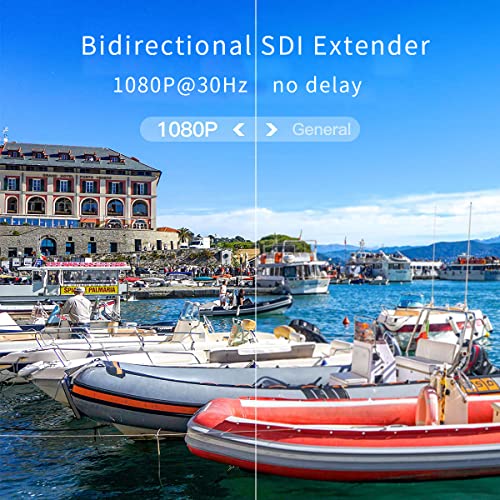 Image of Mini Bidirectional 3G /HD SDI Fiber Extender 1080P 60Hz Micro Bi-Directional SDI Over Fiber Converter Broadcast Level SDI Video Optical Transceiver Single-Mode Single Fiber 20km