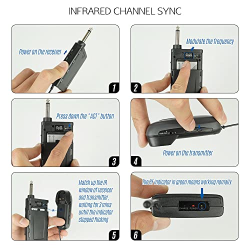 BM-12/V2 Profissional UHF Instrumento Sem Fio Microfone Receptor e Transmissor 16 Canais para Sax Sa