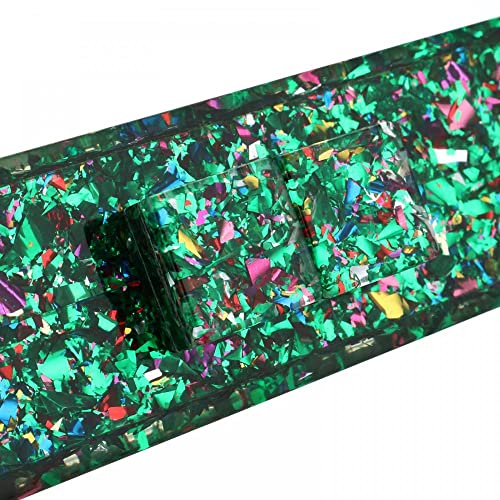 Image of Gets Acrylic Purses and Handbags for Women Multicolor Perspex Geometric Patterns Box Clutch Banquet Evening Crossbody Handbag