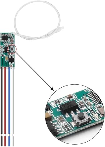 QIACHIP 433 MHz RF relais fernbedienung 3.7V Mini Funkschalter 12V DC Motor Modul mit fernbedienung sender empfänger for elektrische Vorhänge/Schlösser