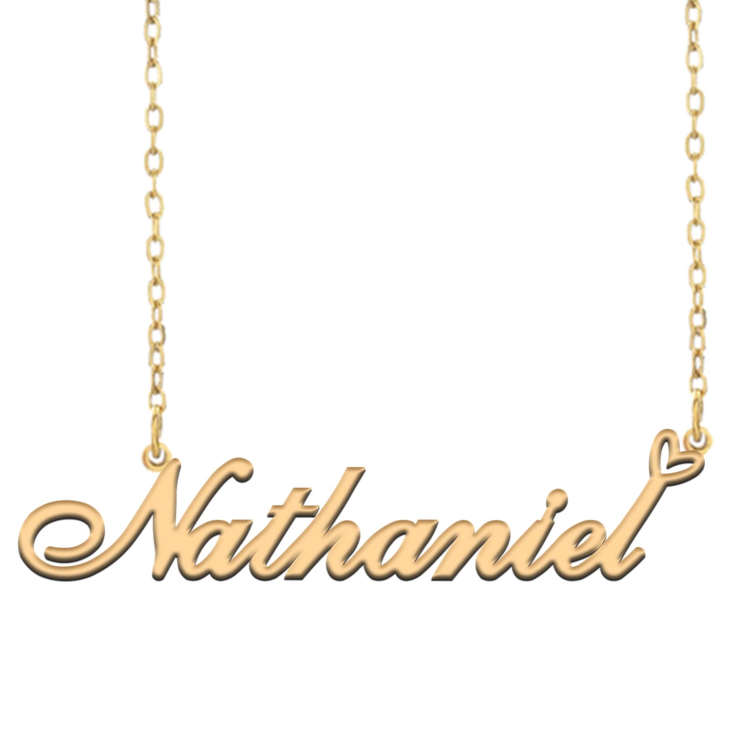 A168A Custom Name Necklace Customized Personalized Plated Name Necklace for Mother Daughter Friendship Women Valentine's Day Christmas Birthday New Year