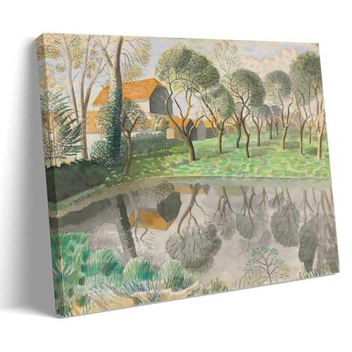 Toile Eric Ravilious Newt Pond edition decoration murale moderne de salon 40x60