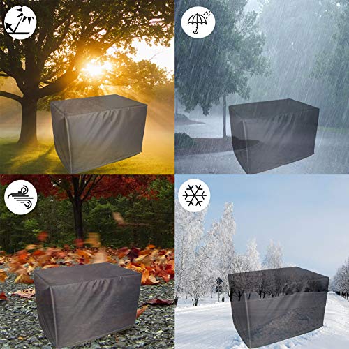 Housse de protection imperméable table de jardin bâche extérieure 420D anti-UV
