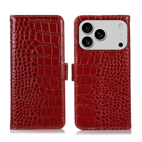Étui pour iPhone 14 Plus rouge portefeuille en cuir idéal pour vos déplacements