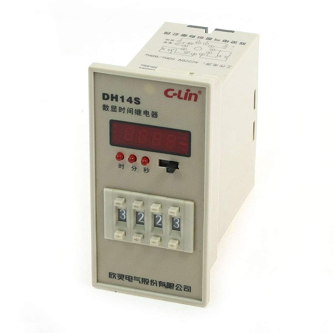 Gvbaepieo One Color Dh14s Ac 220V 0.01S-99H99m Lcd Display Programmable Timer Time Relay