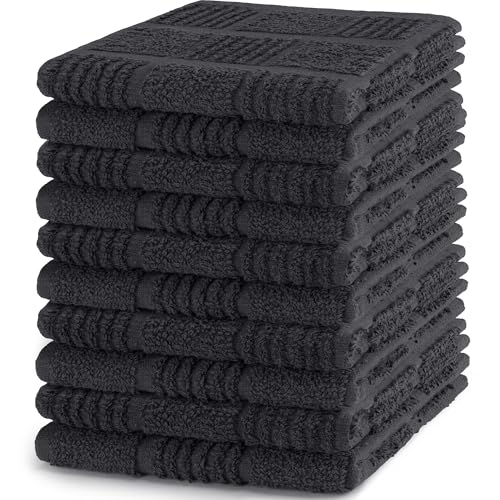DecorRack 100% Cotton Kitchen Towels, 12