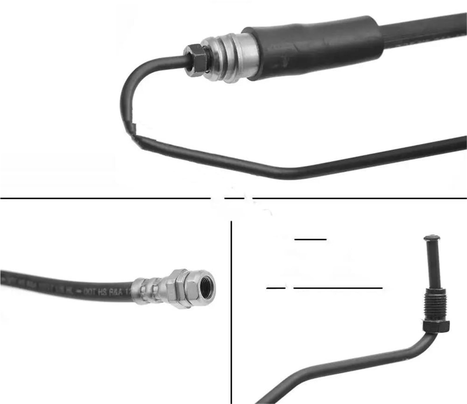 1/2 Tubo Flessibile Idraulico Freno Asse Anteriore Sinistro Destro Per Audi A6 S6 A7 2019-2025 4K0611707M 4K0611707K gruppo tubo freno(FRT LH and RH)