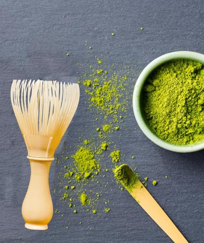 Image of 2Pcs Matcha Kit, Resin Matcha Whisk and Spoon Set, Traditional Tea Preparation Tools, Perfect for Beginners and Enthusiasts, Lightweight and Durable