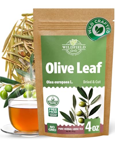 4 oz. Olive Leaf Tea Dried Olive Leaf Herbal Tea (Olea Europaea) - 113g Bags Herb Hojas De Olivo Secas