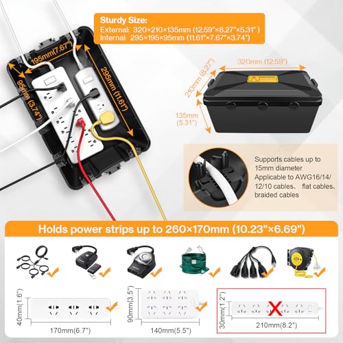 Boîte électrique d'extérieur Preciva pour éviter les courts-circuits - 2
