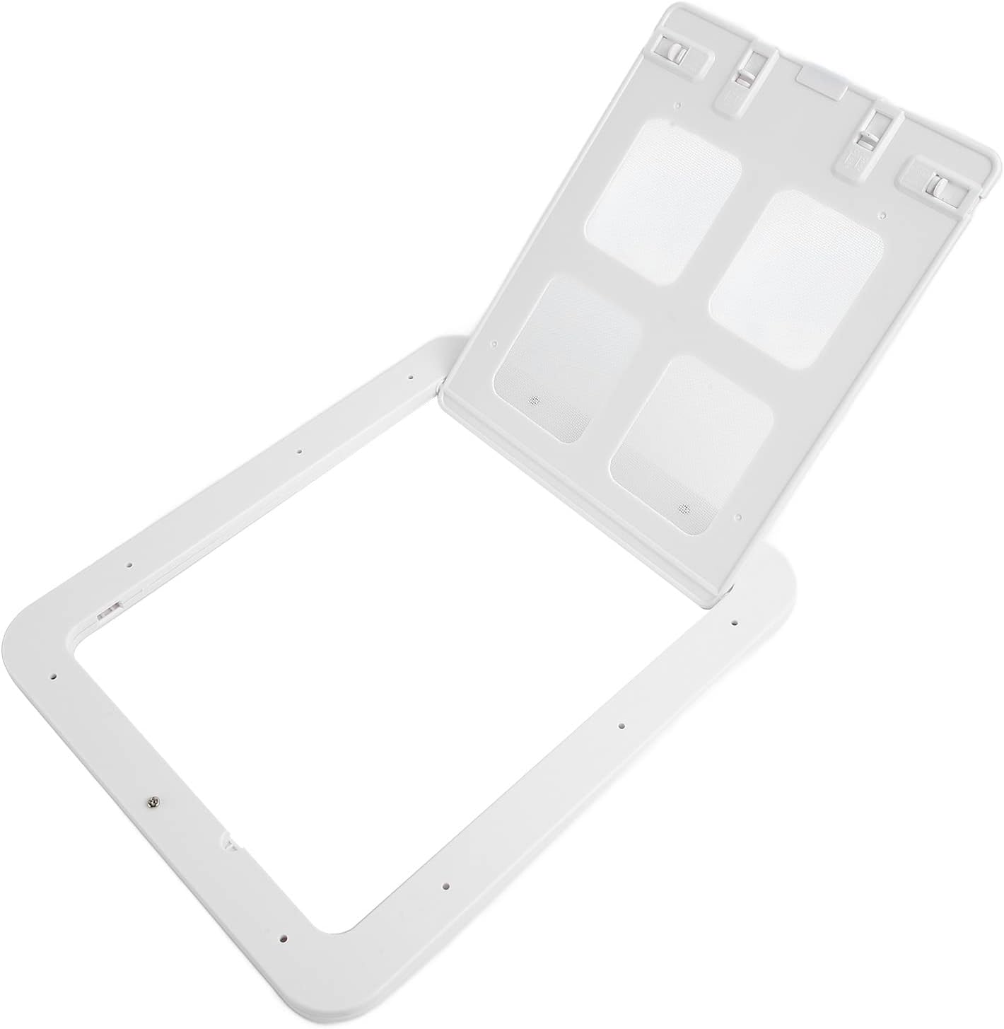 Pet Screen Door Breathable Noiseless Prevention Burr Plastic Cat Flap Door (L 1700ml)