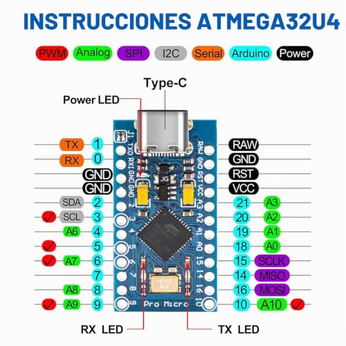 Placa Pro Micro 32u4 para soldar: soluciona tus proyectos compactos de automatización 4