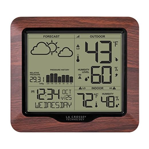 La Crosse Technology 308-1417BL Backlight Wireless Forecast Station with Pressure