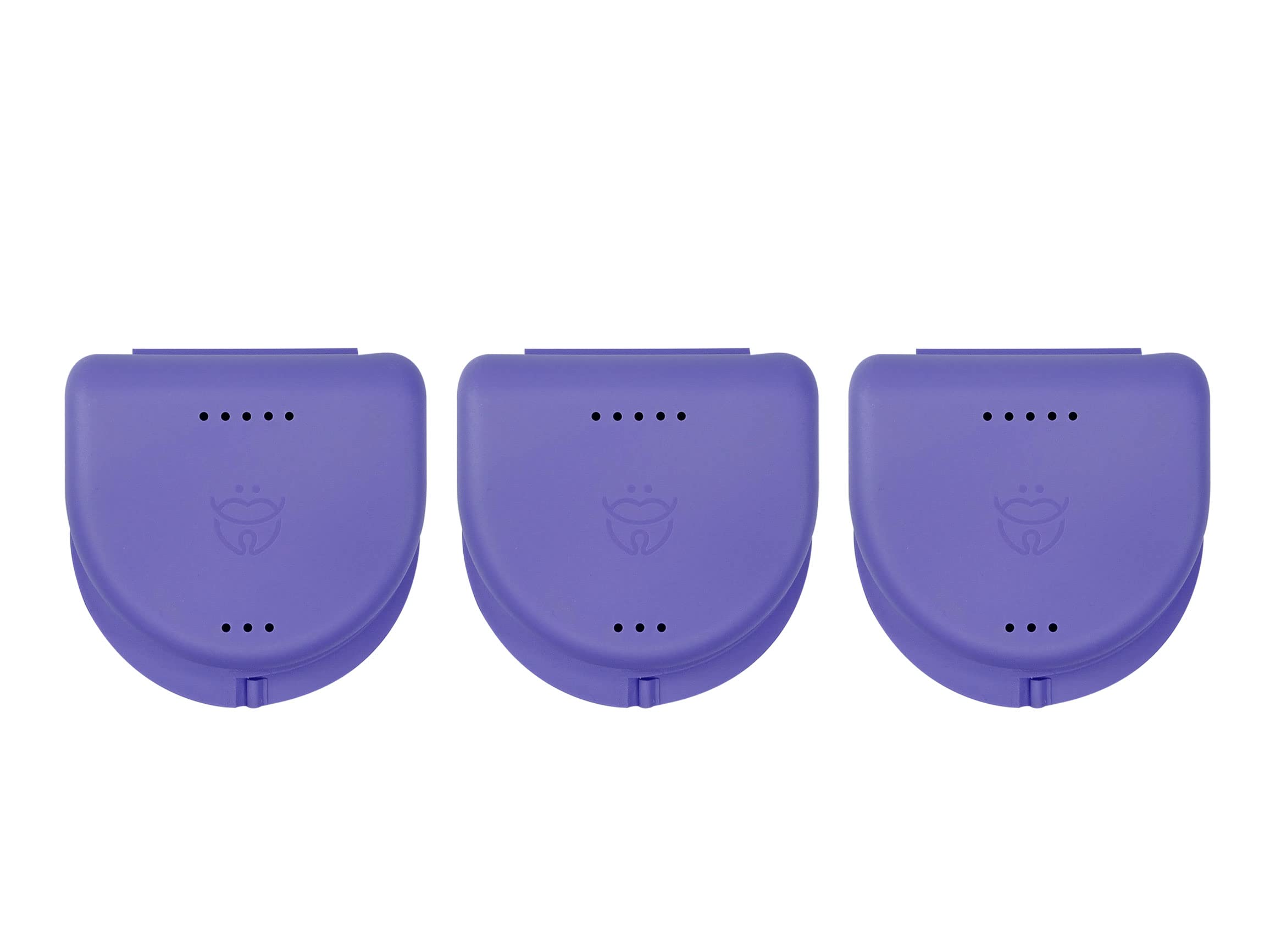 Dentosmile Dental Orthodontic Retainer/Aligner Case/Box/Mouth Guard and Denture Storage in Violet Colour (3)