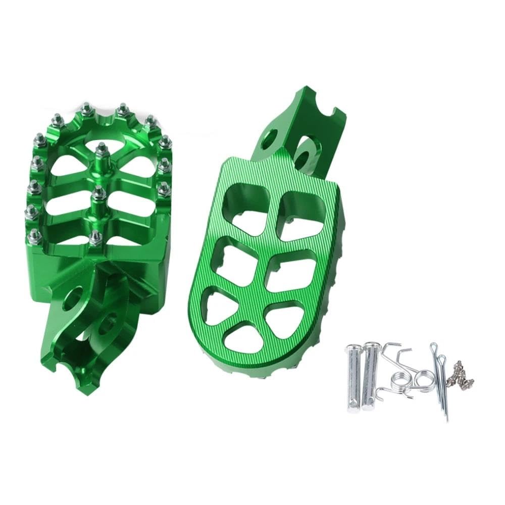 Repose-pieds avant pour conducteur de moto CRF250R CRF450R vert tout-terrain