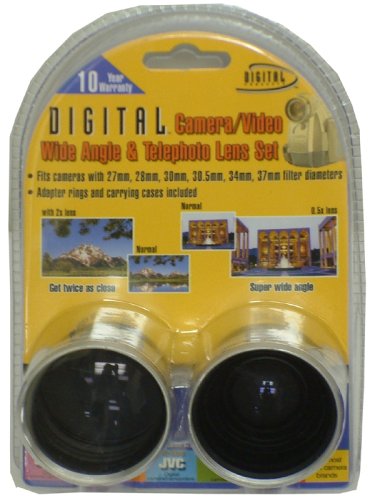 Digital Concepts 37mm TeleandWide Camcorder Lens Kit (KIT1337)