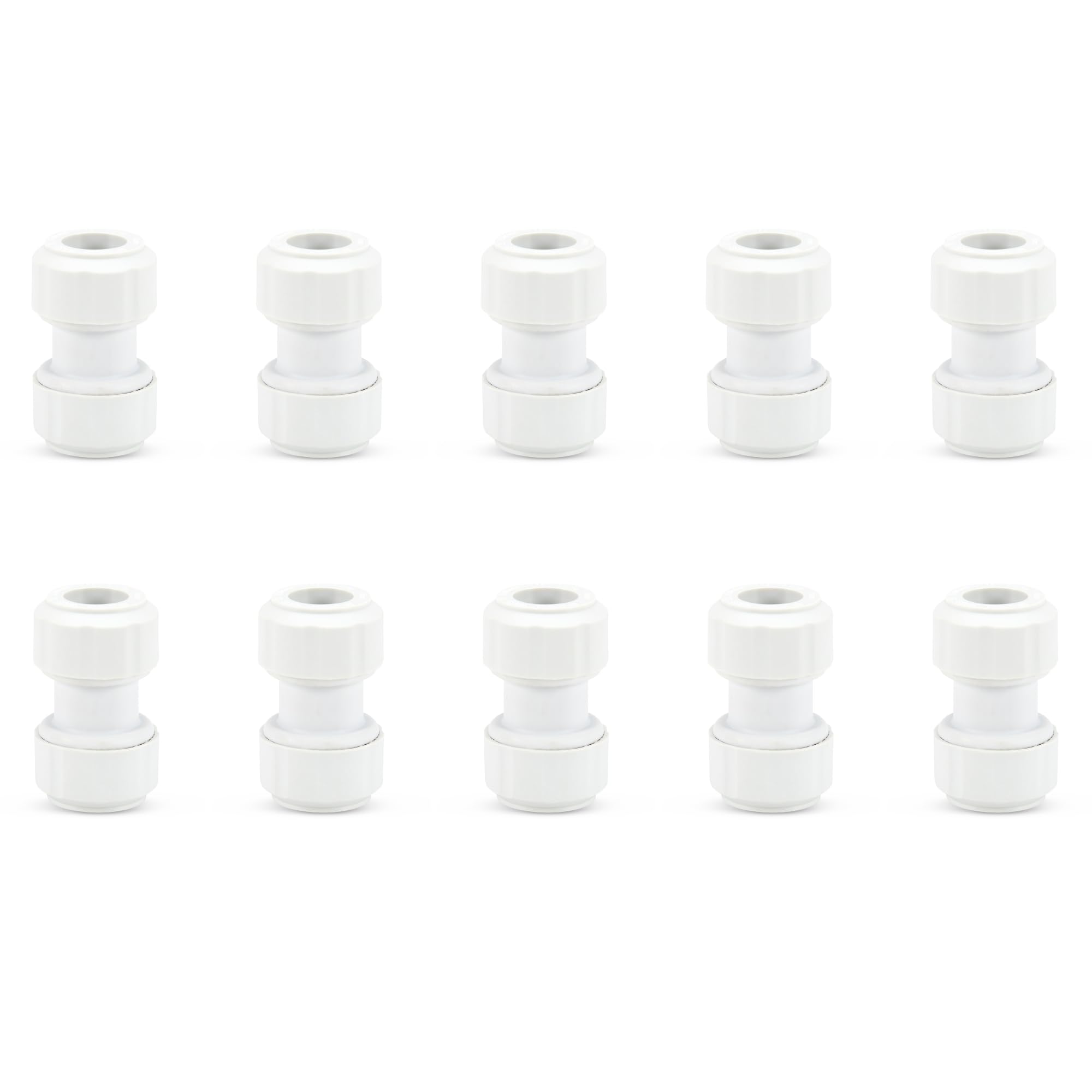 Lavaplumb 15mm Pushfit Coupler White10 Pack from B&Q