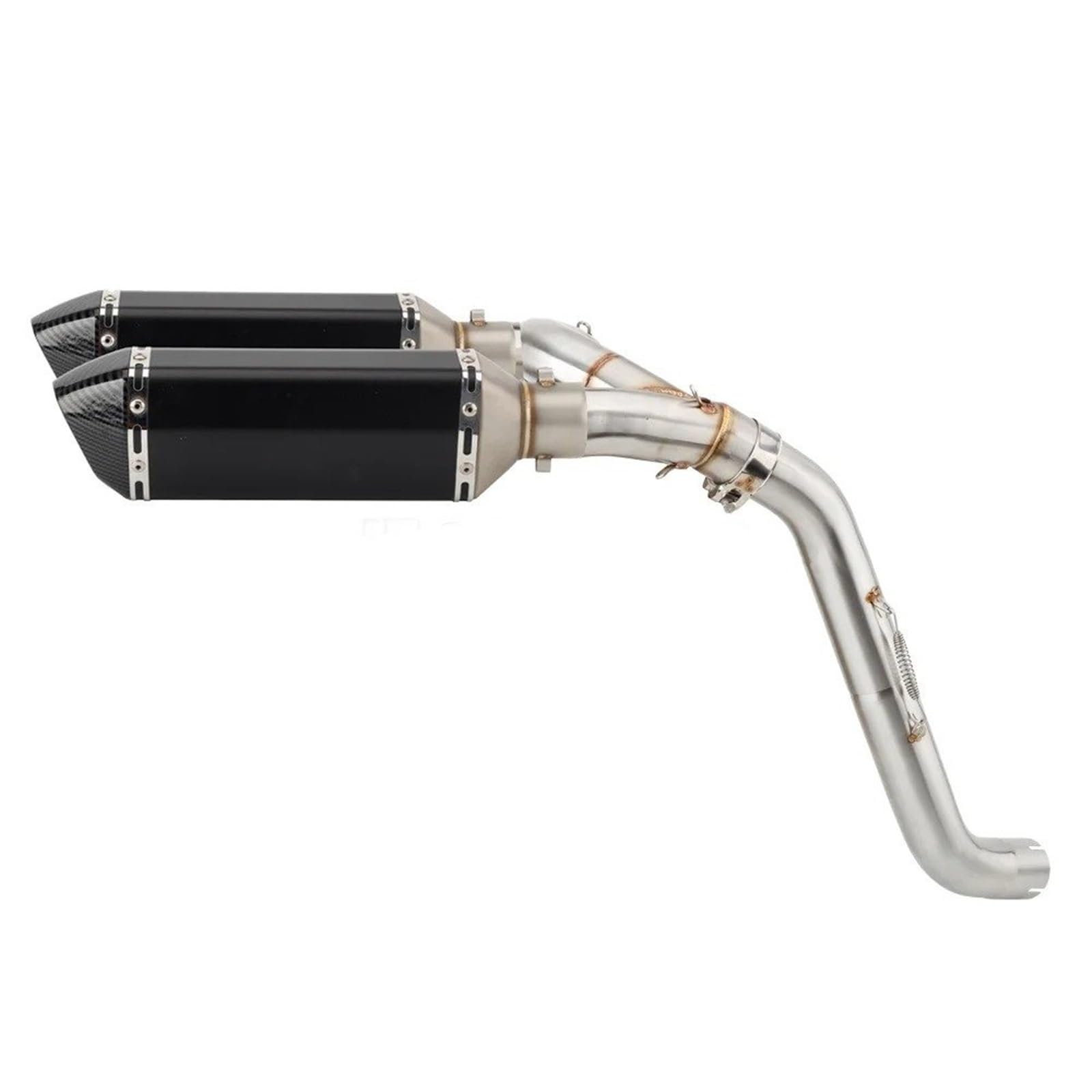 Silencieux pour Moto pour VFR 800 VFR800 VTEC RC46 ABS 2002-2013 Tuyau D'échappement Moto Silencieux collecteur Moto(Version C)
