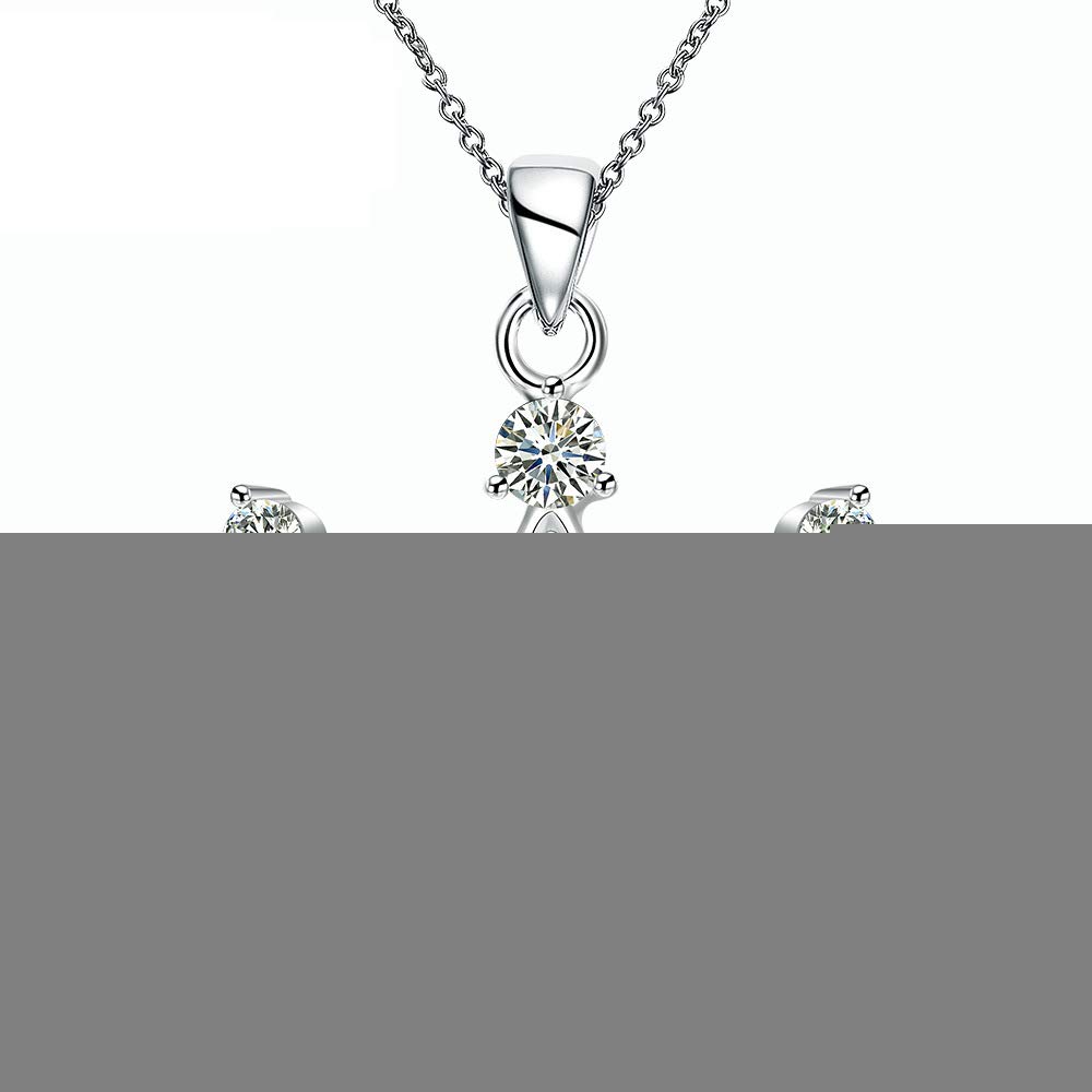 Collar de princesa con corona de plata que resalta tu tierno temperamento 5