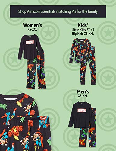 Amazon Essentials Boys' Kids & Baby Disney Star Wars Snug-Fit Cotton Pajamas Sleepwear Sets, Marvel Avengers-Kids, X-Small #TOP2