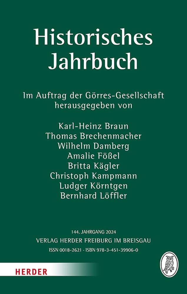 Historisches Jahrbuch: 144. Jahrgang 2024