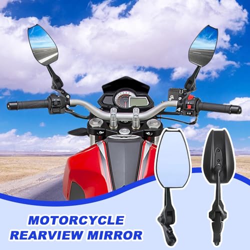 Rétroviseur pour moto et scooter Teksome antireflet HD universel - 2