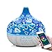 Diffusori di Oli Essenziali WiFi 400ml, Umidificatore di Aromi Inteligente con Controllo APP, Impostazione Pianificazione, 7 LED a Colori, Timer, Compatibile con Alexa e Google Home, Senza BPA,Bianca