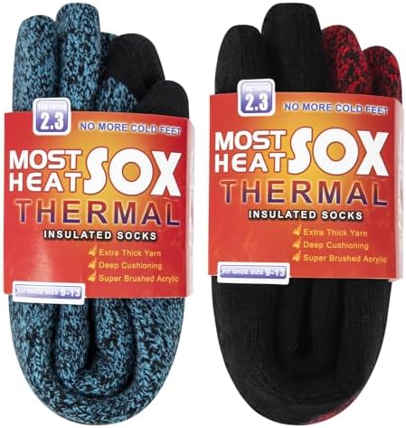 Thermal Socks for Men, Winter Warm Socks Mens for Cold Weather Ex...