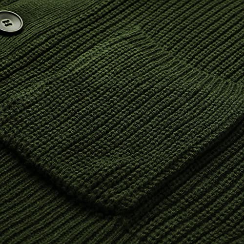 Chaqueta de punto hombre casual y cómoda para paseos de otoño y oficina 6