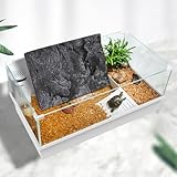 ibasenice Reptile Tank Background Plate 3D PU Material Stone Texture Decorative Backdrop for Turtle Habitat Vivarium Terrarium Decoration - Image 5