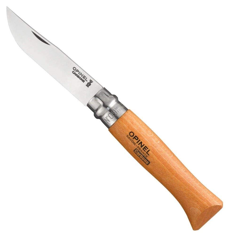Couteau lame acier carbone Opinel - n°9 - Longueur lame 9 cm