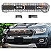 AMPTRV Voiture ABS Calandres Avant radiateur pour Ranger T8 MK3 WILDTRAK 2019 2020 2021,Maille éVent Capot Air Intake Calandres Modification Armatures Caisse Pièces détachées Accessoires