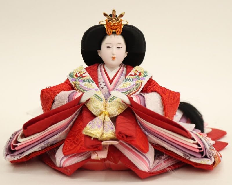 東京久月 雛人形 収納セット 東帯十二単姿 間口約42×奥行約30×高さ