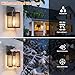Outdoor Light Fixtures Wall Mount, Waterproof Front Porch Lights, Modern Exterior Lighting Fixtures with E26 Socket, Black Wall Sconces Lantern Lamp, Outside Lights for House, Garage, Patio (2 Pack）