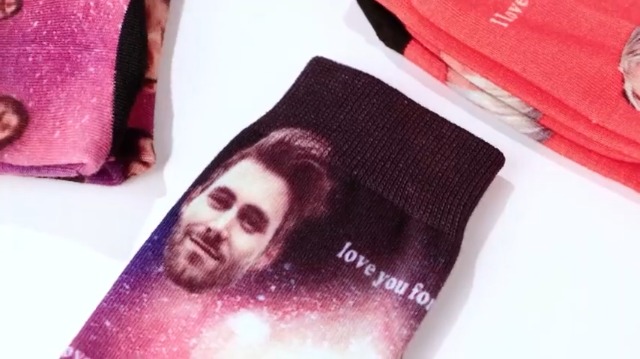 Chaussettes De Cheville Personnalisées Visage Copine - MyPhotoSocksFR