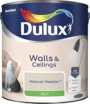 Dulux Paints 2.5 Litre Ready Mixed Silk Natural Hessian