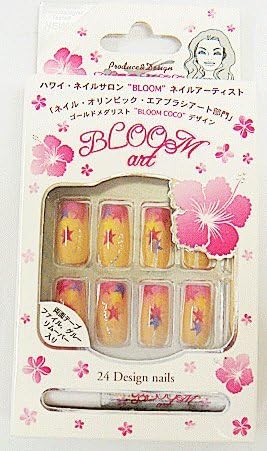 Amazon Bloomハワイネイルサロン オリジナルネイルチップセット つけ爪 44茶星 Bloomart ネイルチップ 通販