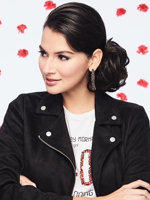 Style-a-Do/Mini-Do Duo Pack Color R56/60 Silver - Hairdo Set of Twist Classic 2 Hair Wraps 6" & 7.5" Lengths Tru2Life Synthetic Fiber Formal Updo Bun Hairpiece