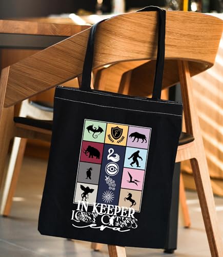 Bolso tipo tote inspirado en KOTLC de ENSIANTH, para fanáticos de libros, con diseño de Black Swan y Foxfire Academy miniatura 3