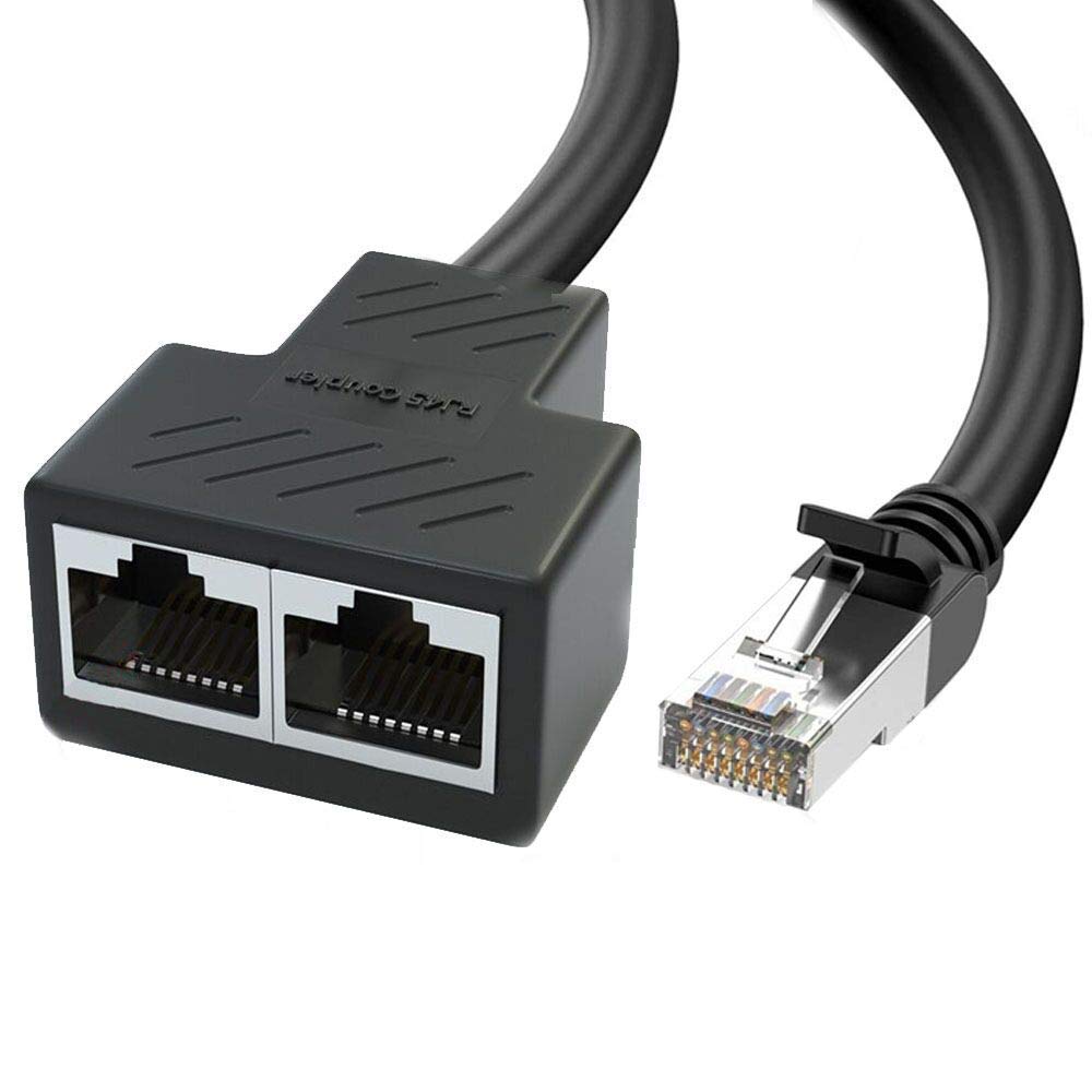 Buy Cable Splitter RJ45 Network 1 to 2, 2 Packs