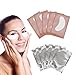 Adecco LLC 50 Pairs Eye Gel Pads, Eyelash Extension Under Eye Pads, Lint Free Lash Extension Under Eye Gel Patches for DIY False Eyelash Extension Makeup Supplies, Eye Mask Beauty Tool