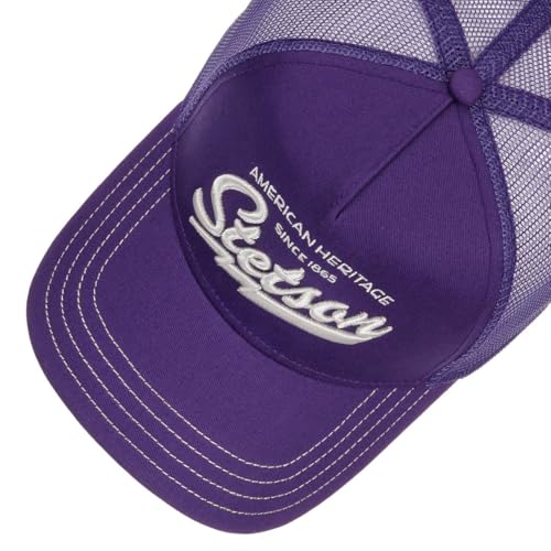 Image of Stetson Since 1865 Trucker Cap Men Purple 6 3 /4